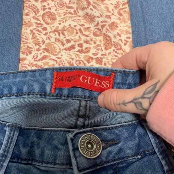 Guess Low Rise Strait Jeans Grace Fit Size 27 - Picture 2 of 8